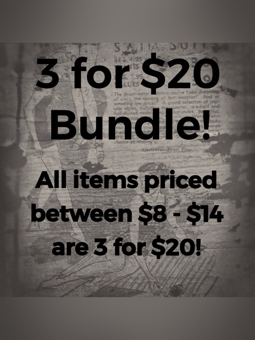 3 for $20 Bundles!